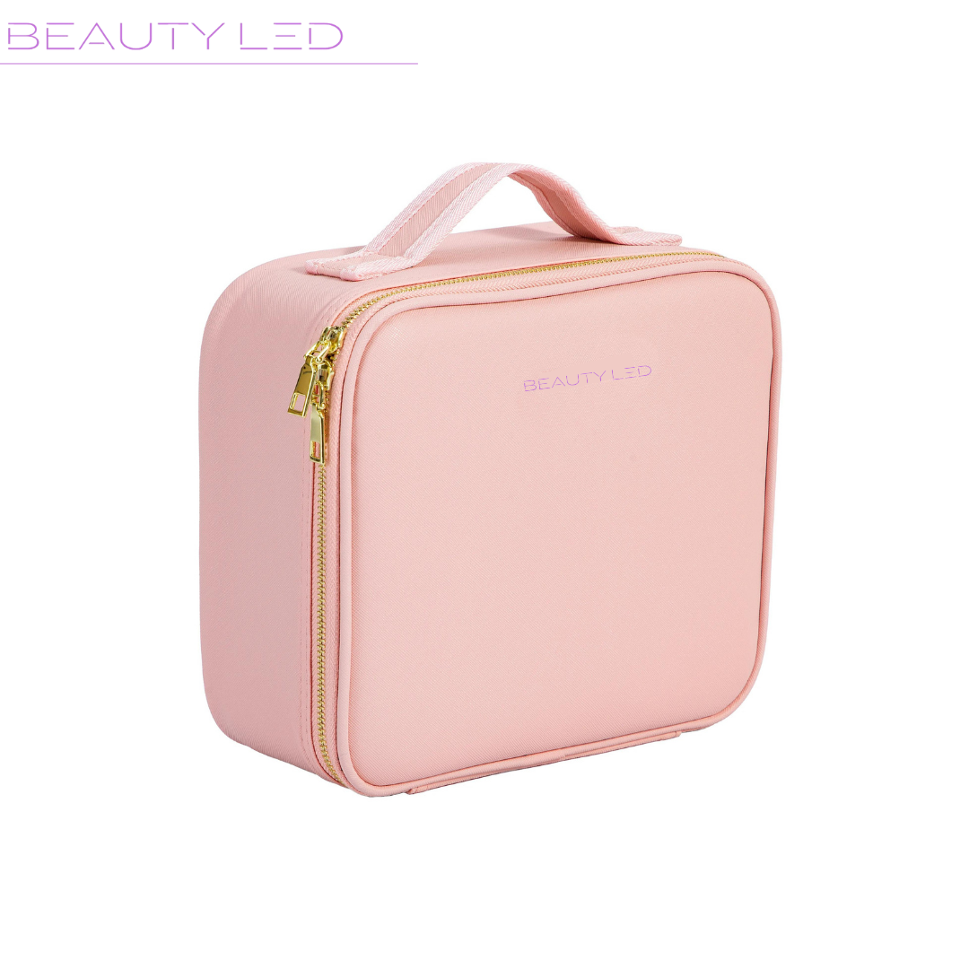 Makeup bag with BeautyLED® LED mirror